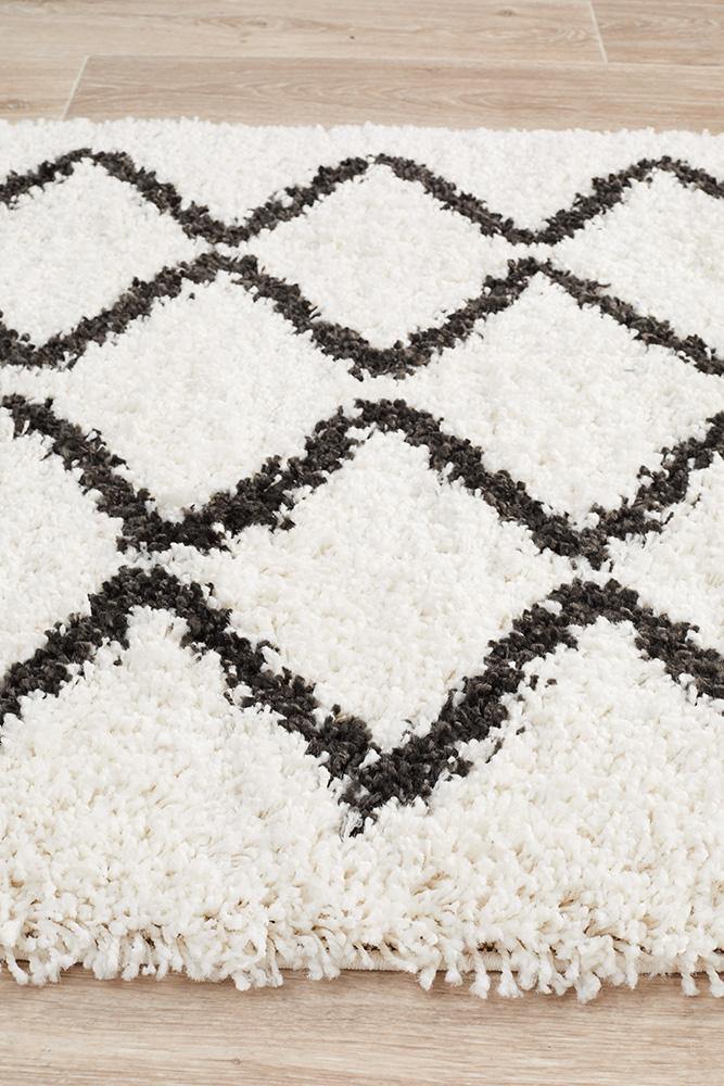 Saffron 11 White Runner Rug - Cozy Rugs Australia