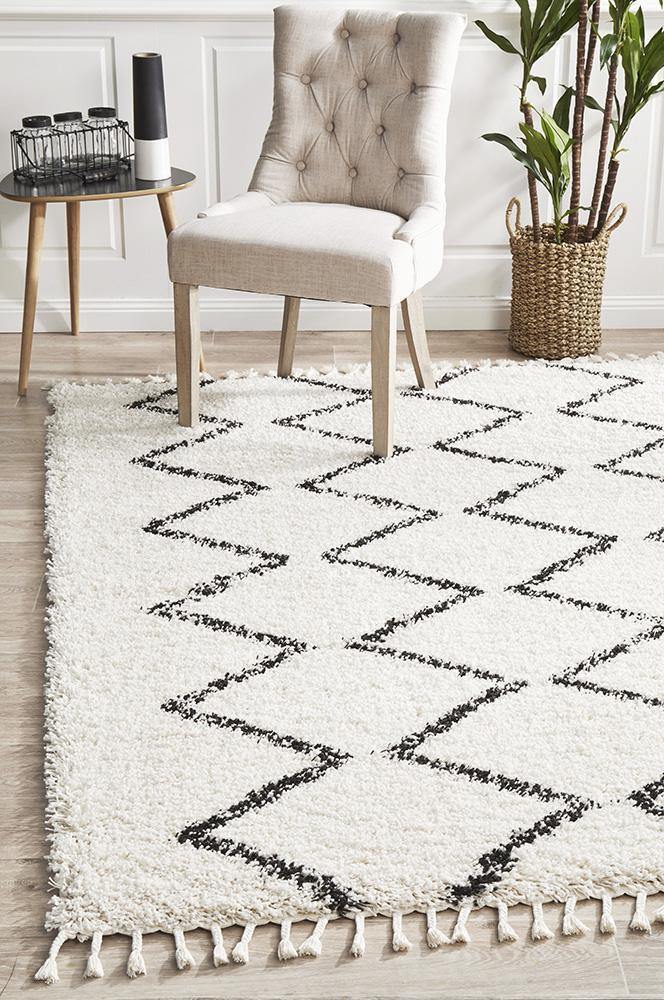 Saffron 11 White Rug - Cozy Rugs Australia