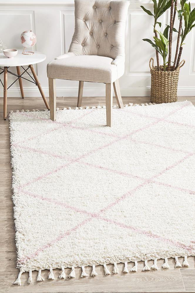 Saffron 22 Pink Rug - Cozy Rugs Australia