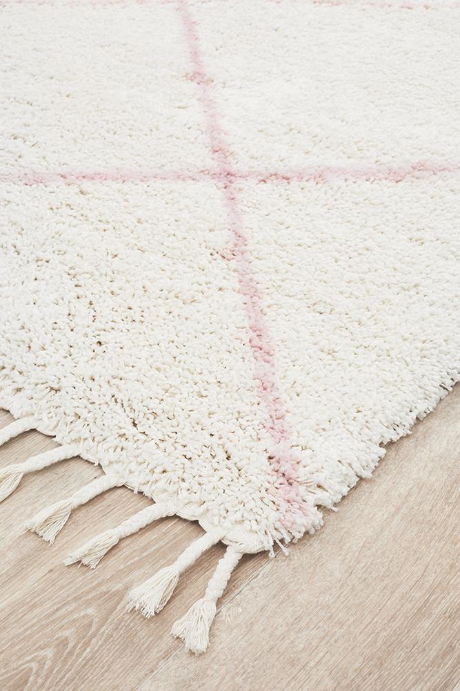Saffron 22 Pink Rug - Cozy Rugs Australia