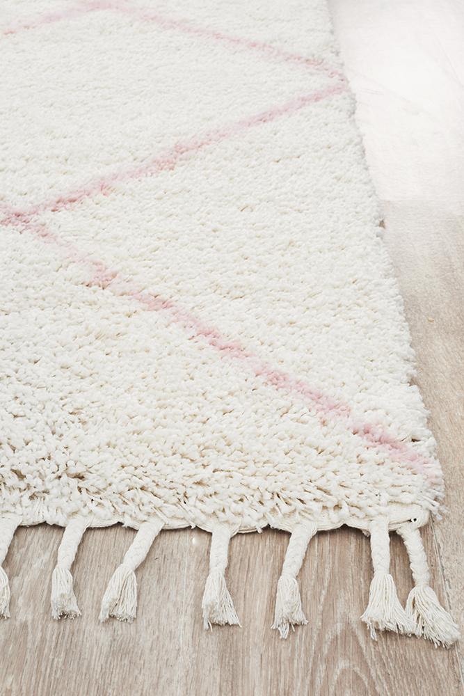 Saffron 22 Pink Rug - Cozy Rugs Australia