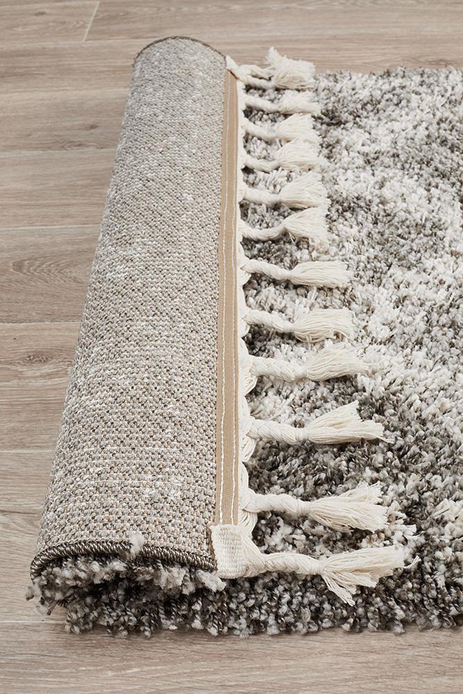 Saffron 33 Grey Runner Rug - Cozy Rugs Australia