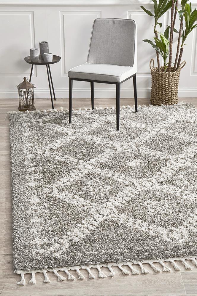 Saffron 33 Grey Rug - Cozy Rugs Australia