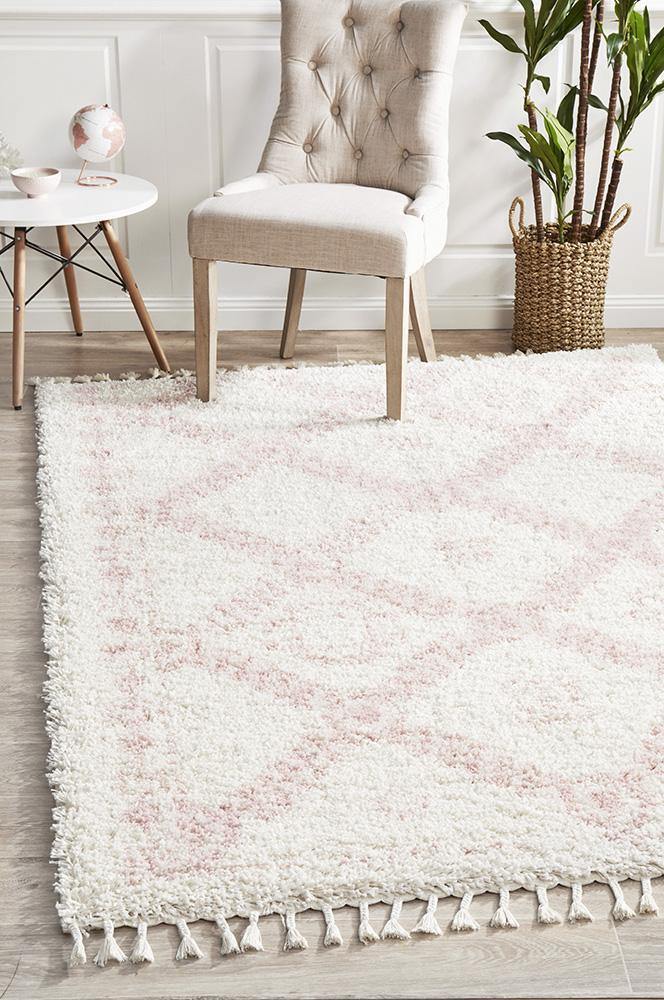 Saffron 33 Pink Rug - Cozy Rugs Australia