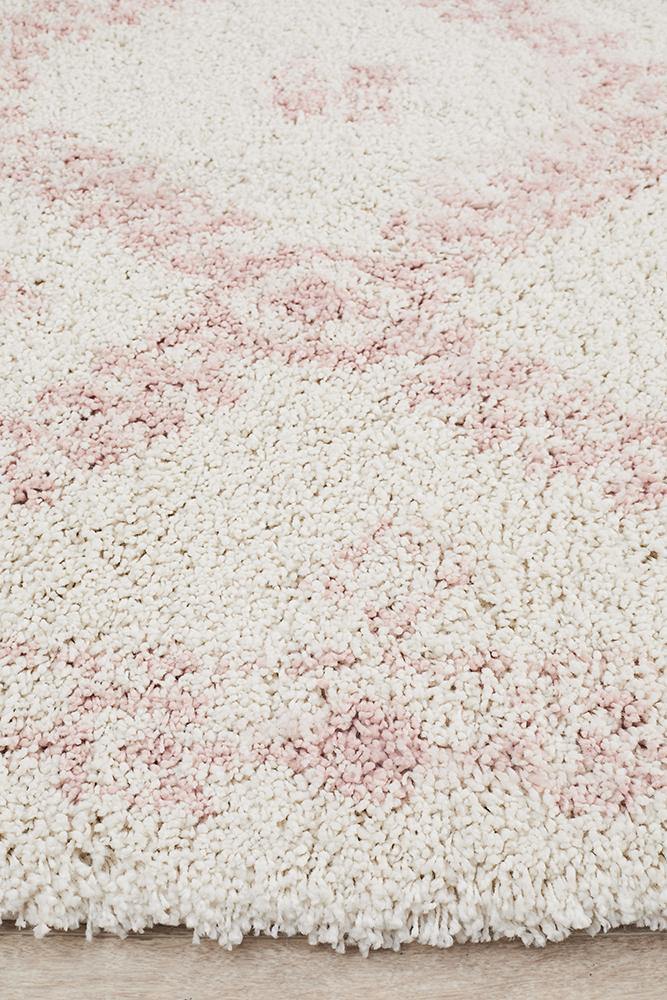 Saffron 33 Pink Rug - Cozy Rugs Australia