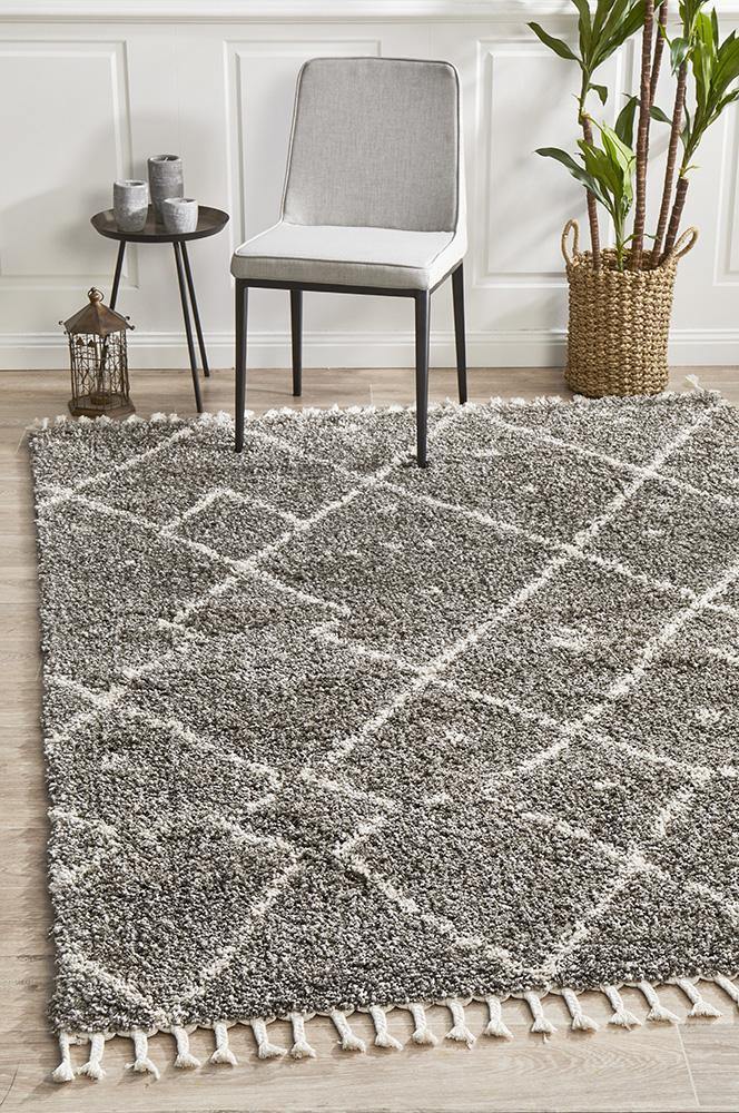 Saffron 44 Grey Rug - Cozy Rugs Australia