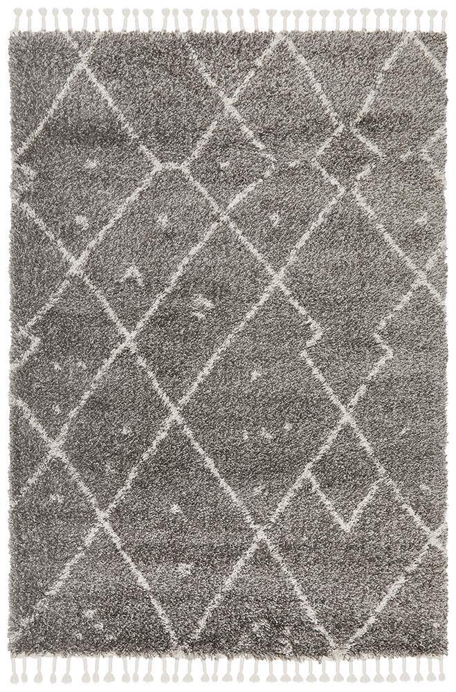 Saffron 44 Grey Rug - Cozy Rugs Australia