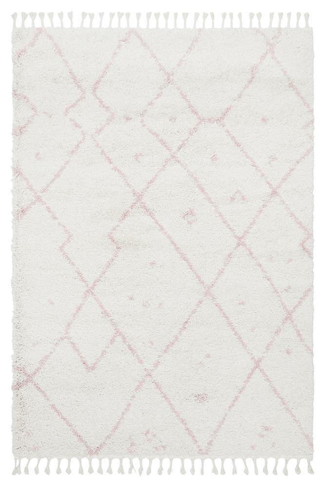 Saffron 44 Pink Rug - Cozy Rugs Australia