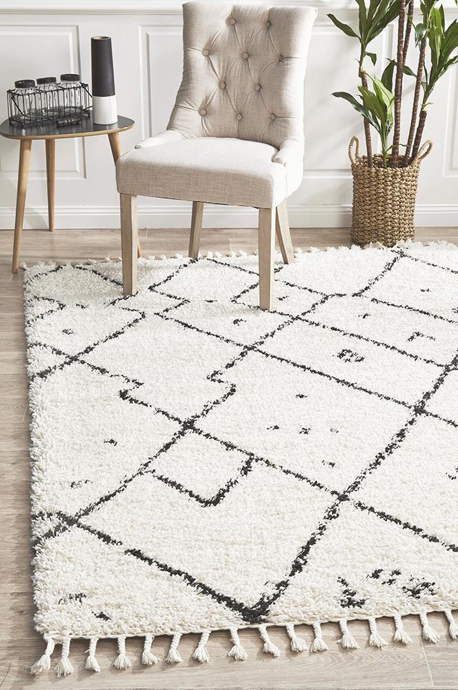 Saffron 44 White Rug - Cozy Rugs Australia