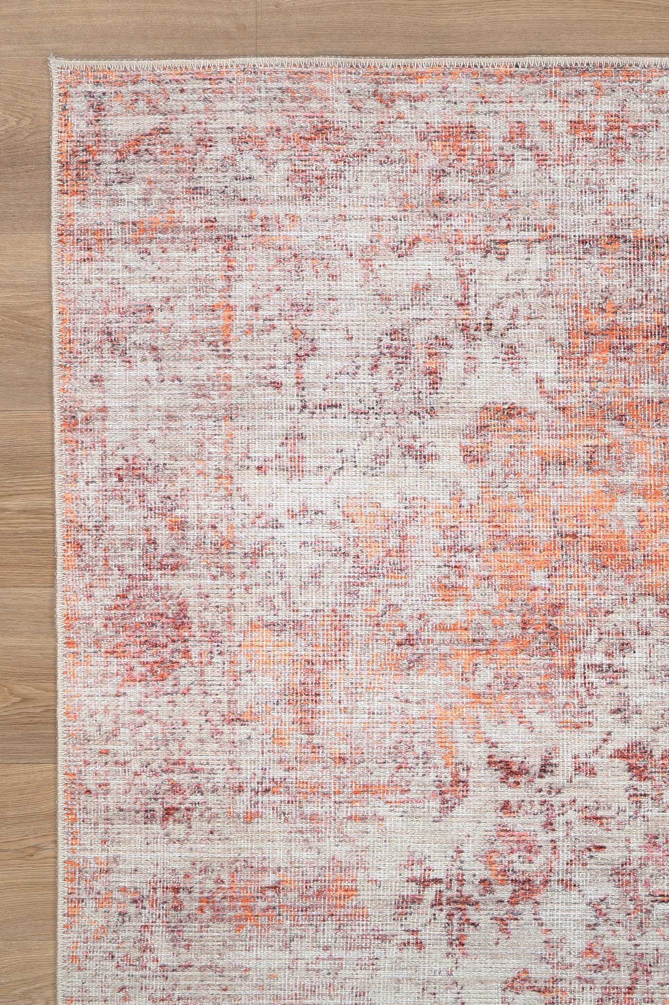 Senlis Sunset Mandarin Rug on side