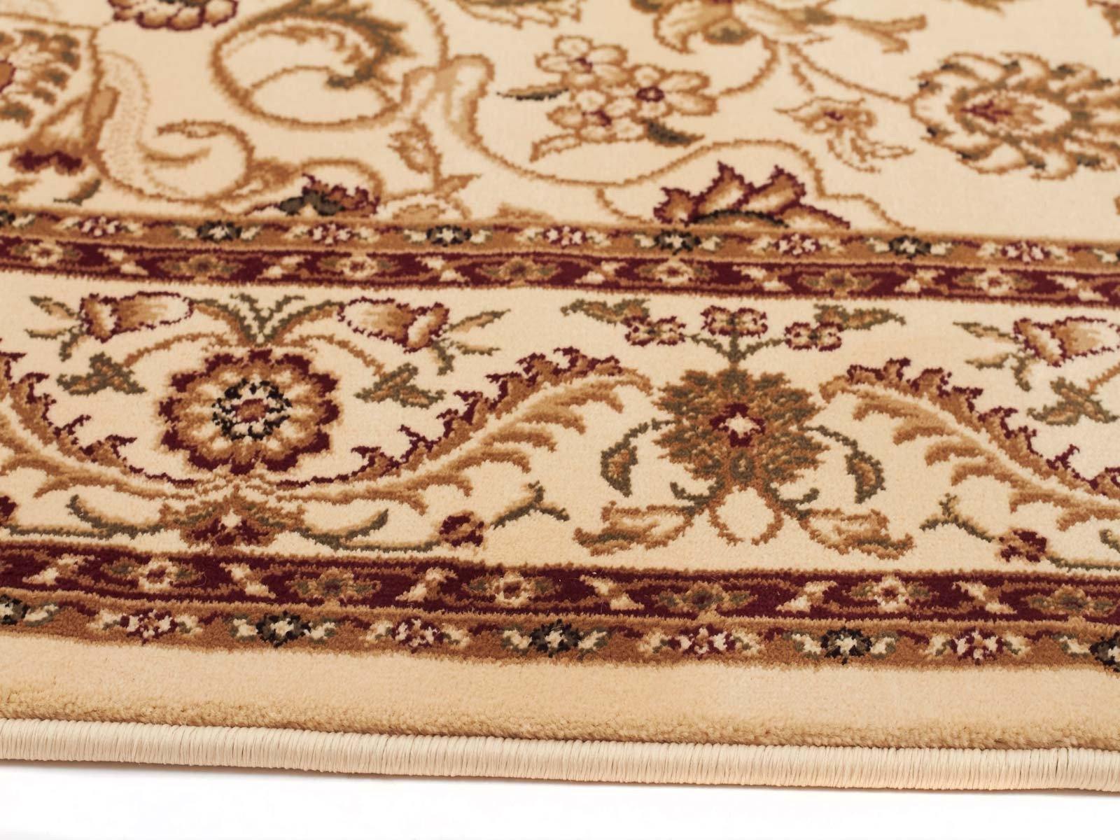 Sydney Medallion Runner Ivory with Ivory Border Runner Rug - Cozy Rugs Australia