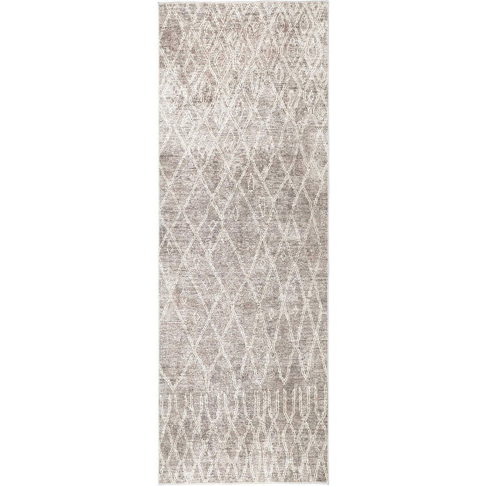 Nordic Nahla Vintage Modern in Beige : Runner Rug