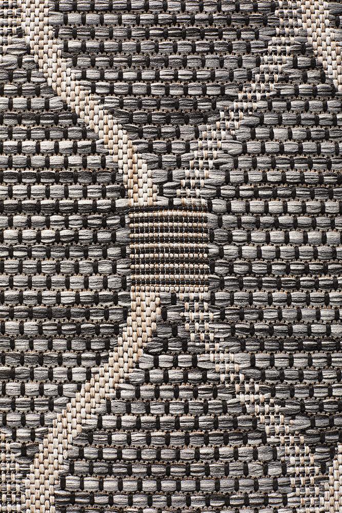 Rug Culture Terrace 5501 Black Runner Rug - Cozy Rugs Australia
