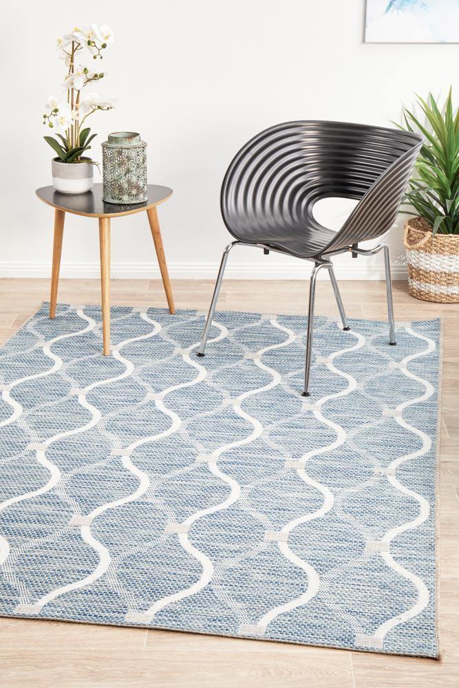 Rug Culture Terrace 5501 Blue - Cozy Rugs Australia