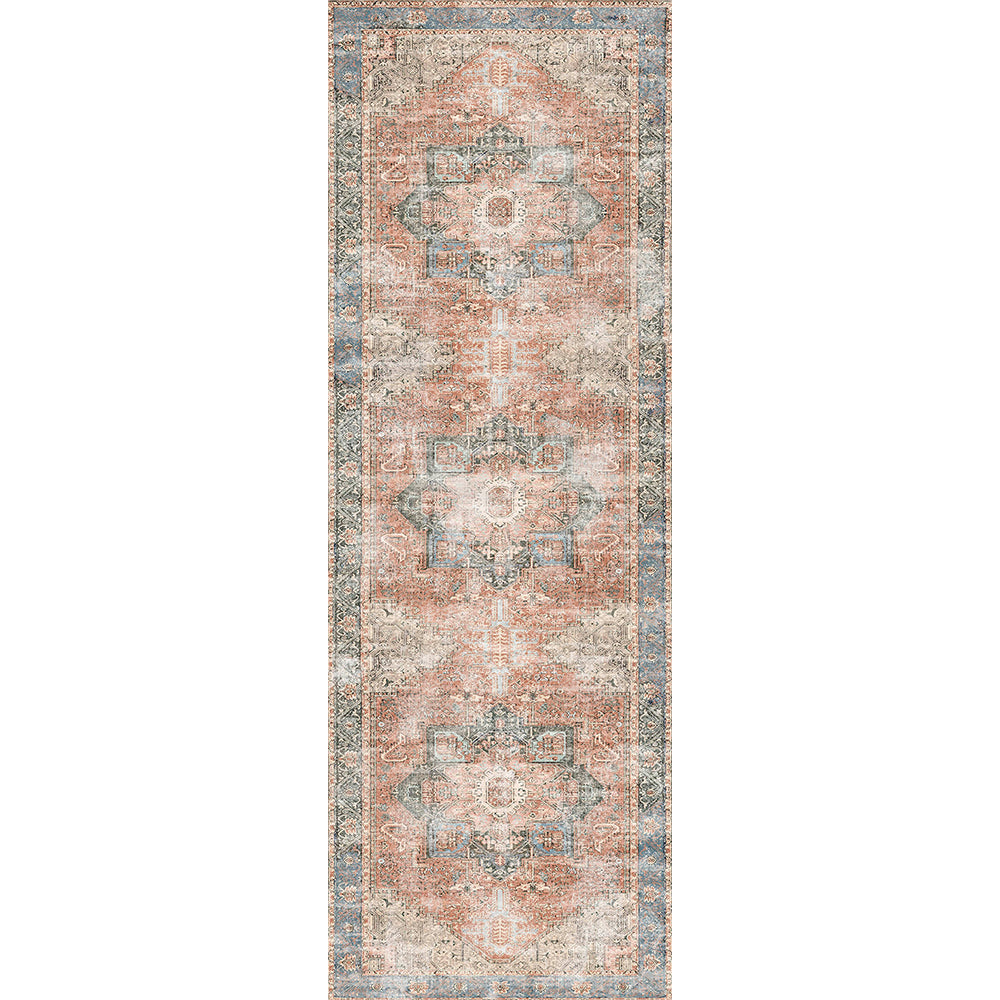 Cezanne Terracotta in Multicolor : Runner Rug