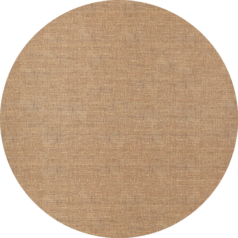 Urban Mustard Solid Round Rug front facing