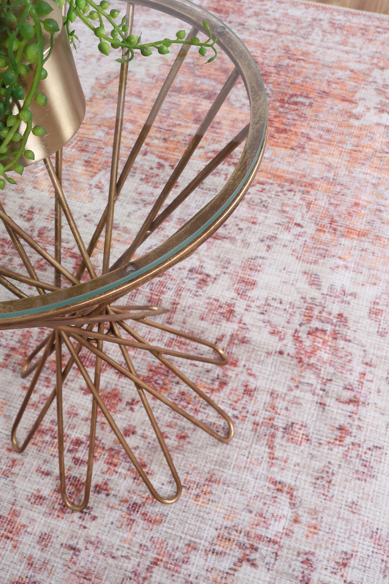 Senlis Sunset Mandarin Rug on floor