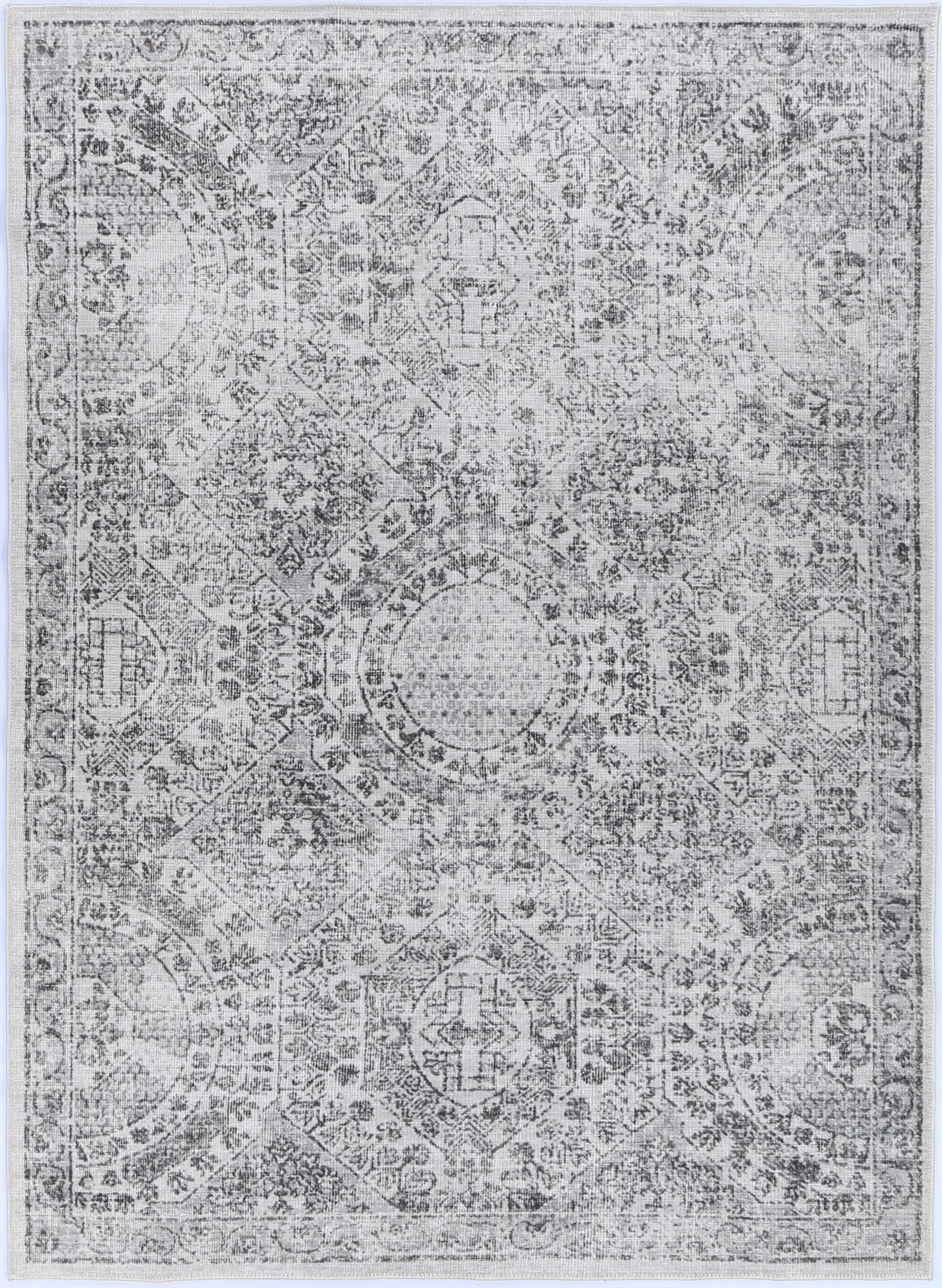 Versailles Winter modern in Grey Rug