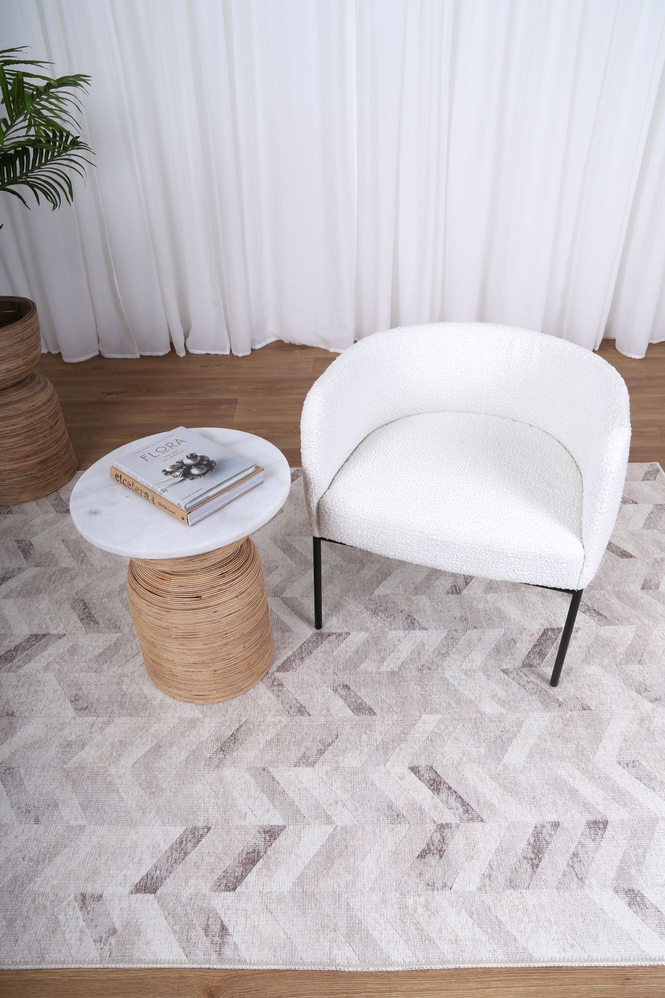 Herring Beige Rug under the table