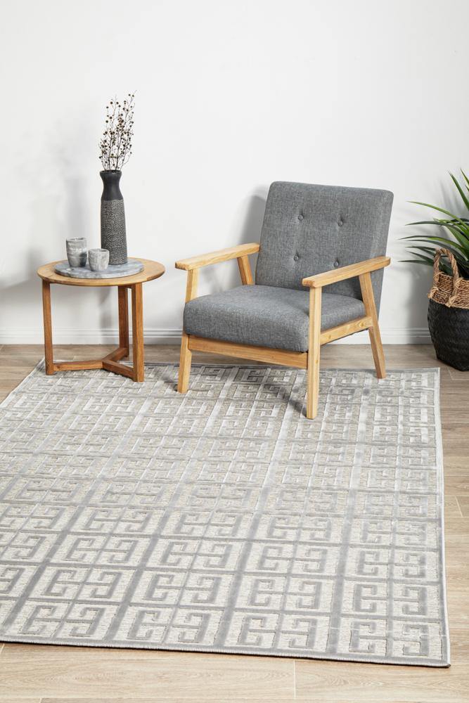 York Brenda Silver Rug - Cozy Rugs Australia