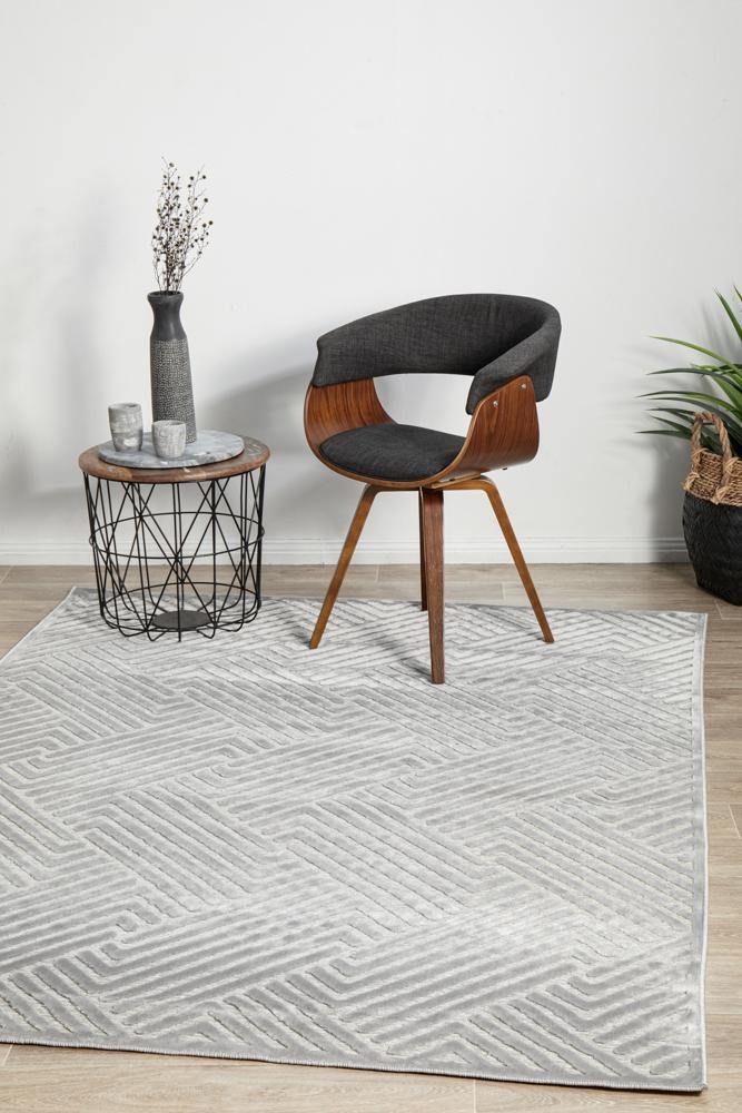 York Cindy Silver Rug - Cozy Rugs Australia