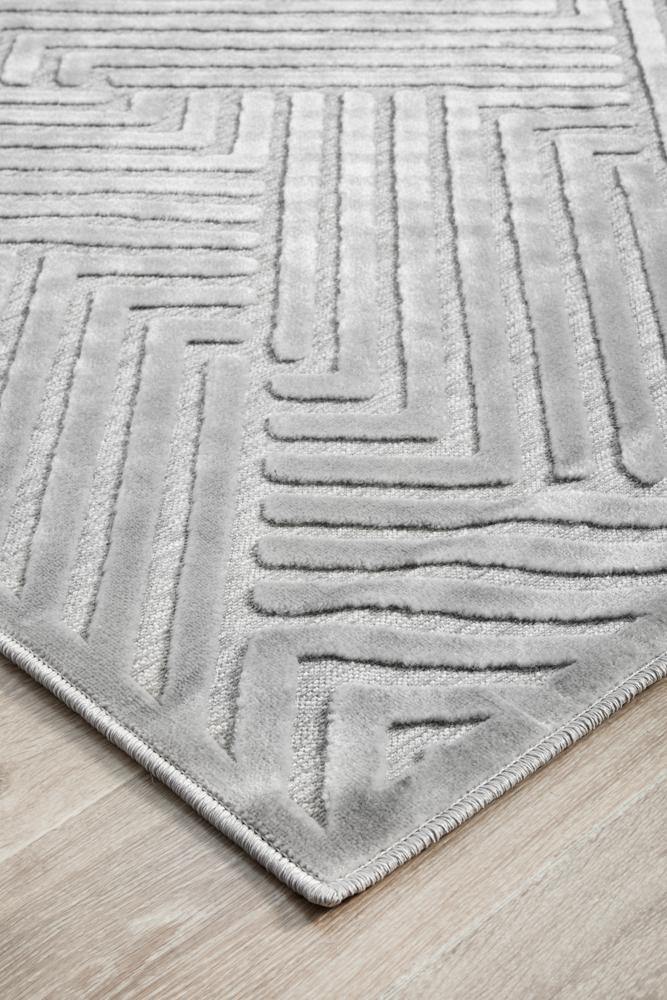 York Cindy Silver Rug - Cozy Rugs Australia